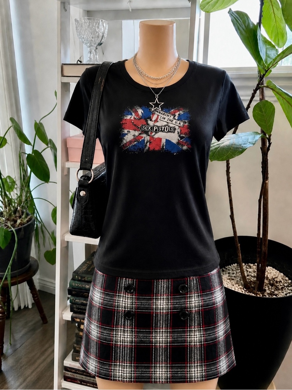 VTG Sex Pistols Anarchy in the UK Union Jack Bay Island Sportswear Juniors XL